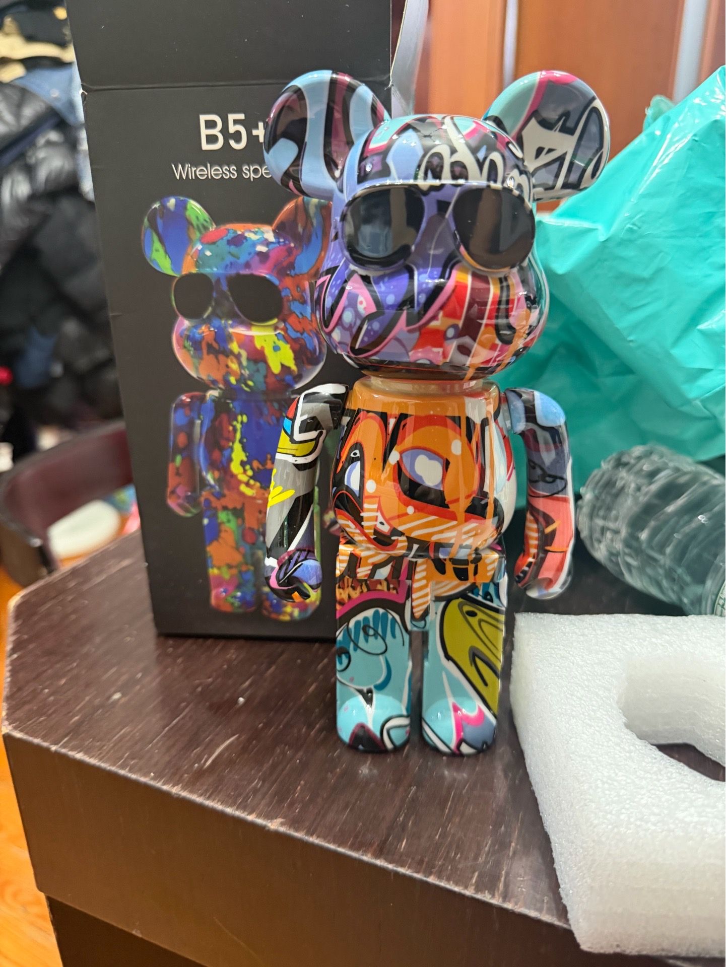 B5+ Bluetooth TWS Wireless Bear Speaker Multicolor USB 1200mAh