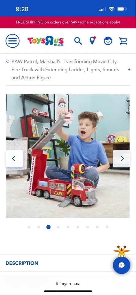 Paw patrol Marshall Transforming City Firetruck Toy - Brand new - photo 3