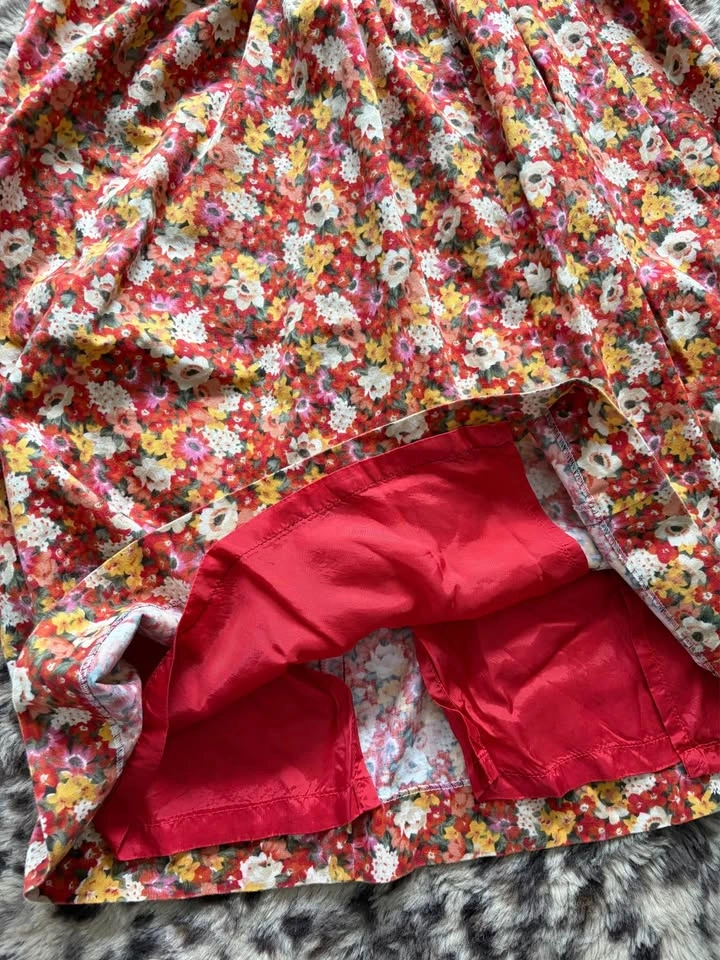 Vintage cute floral skirt - photo 2