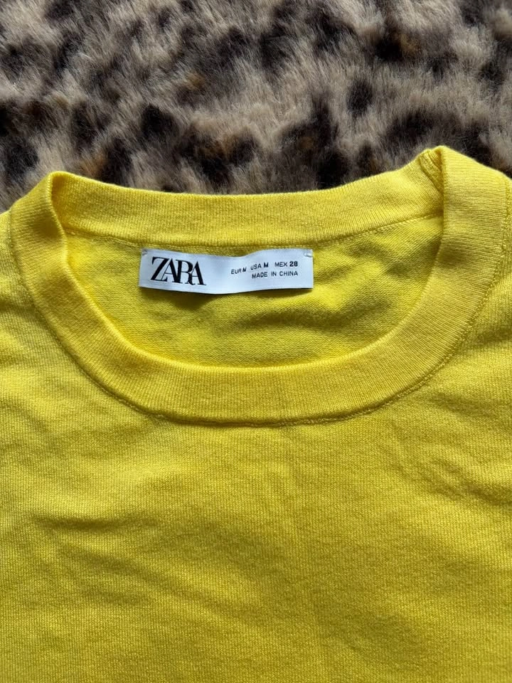 Zara bright yellow short sleeve - photo 2