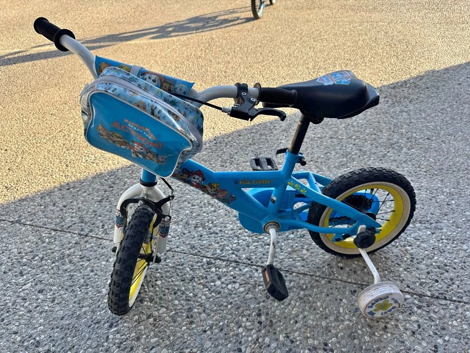 Paw Patrol 12” Bike with training wheels