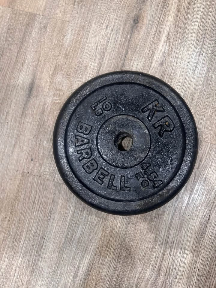 2x 10 lb Standard Barbell Weight Plates - photo 2