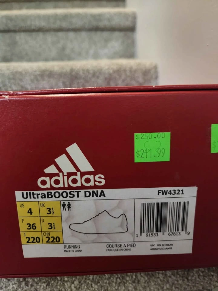 Adidas ultraboost men size 4 - photo 2