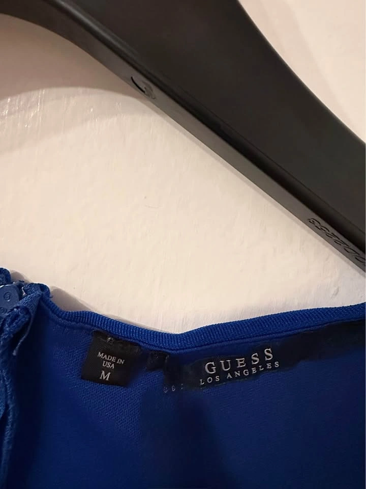 Guess, blue & black flare dress (Size: M) - photo 3