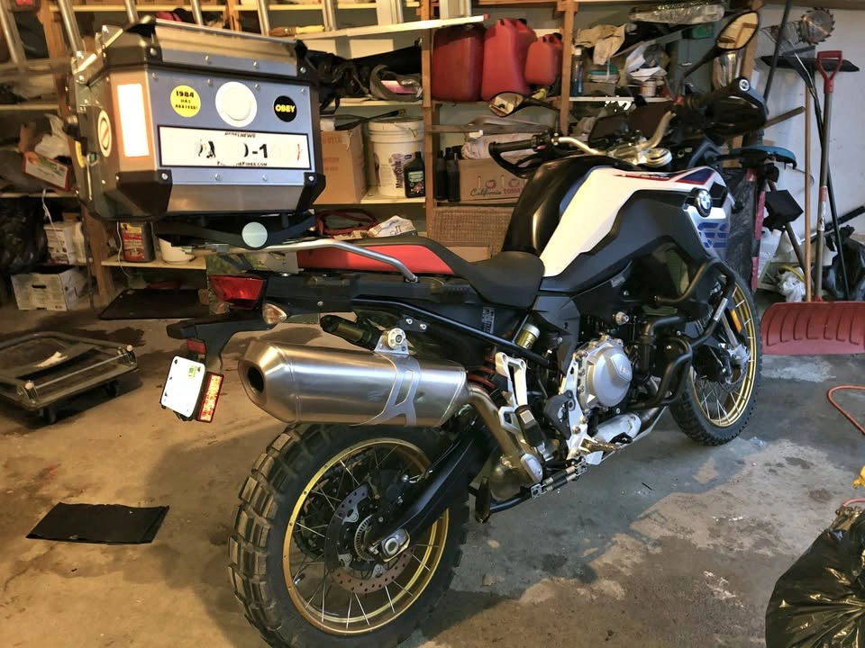 Original factory muffler for BMW 850GS