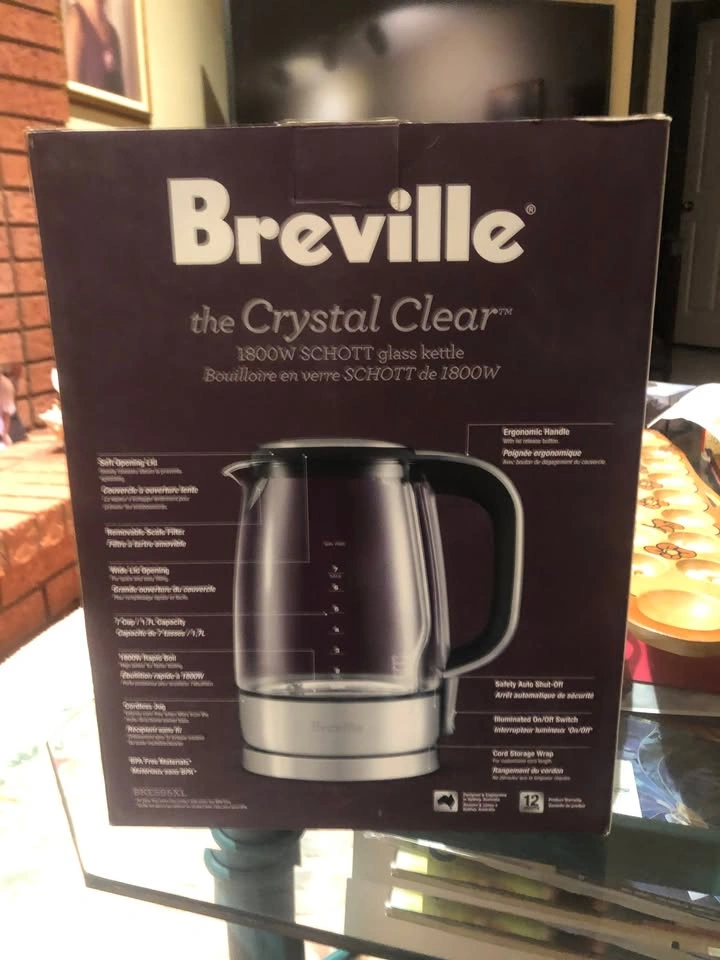 Breville Crystal Clear 1800W SCHOTT Glass Kettle - New - photo 2