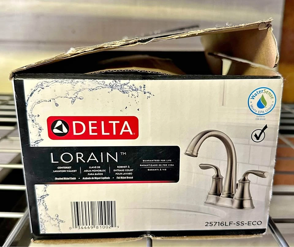 Delta Lorain Two-Handle Centerset Bathroom Faucet