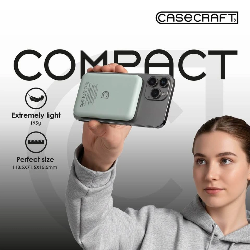 CASECRAFT Magnetic Power Bank – 10,000mAh Fast Charger - photo 3