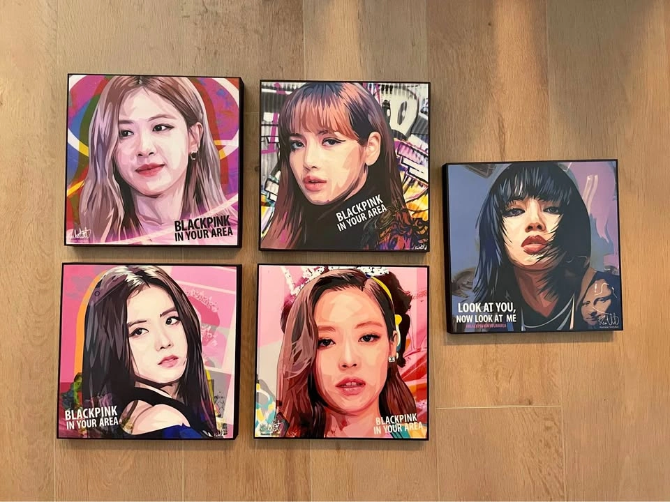 BLACKPINK Pop Art Wall Plaques - Set of 5