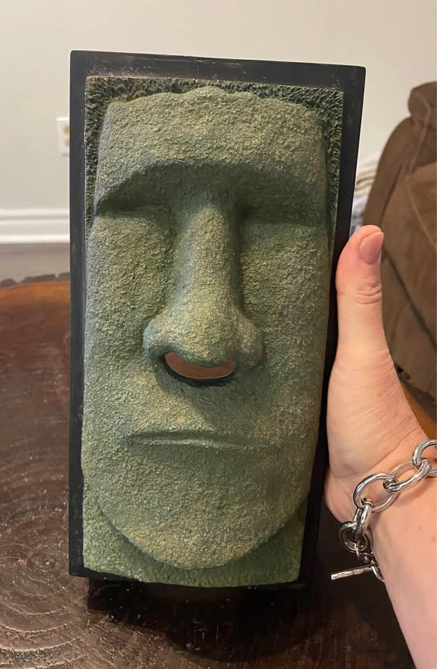 Moai Easter Island Statue Tissue Box Cover - photo 3