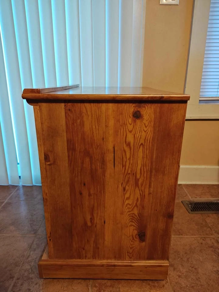 Rustic Style Rolling TV/Microwave Stand - photo 2
