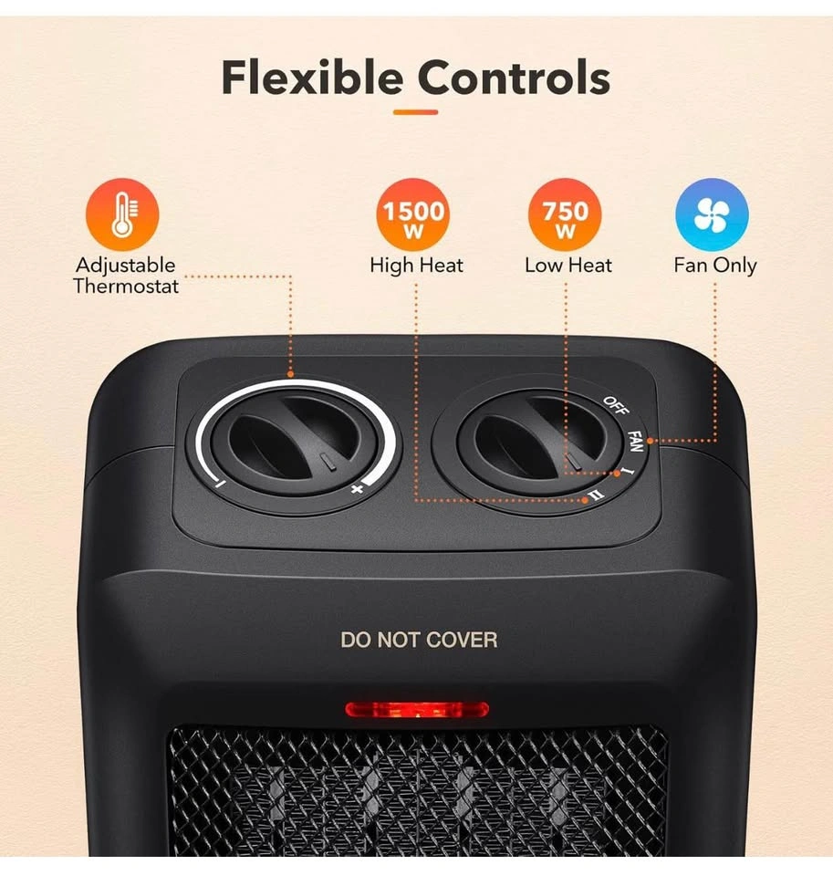 Portable electric space heater - photo 3