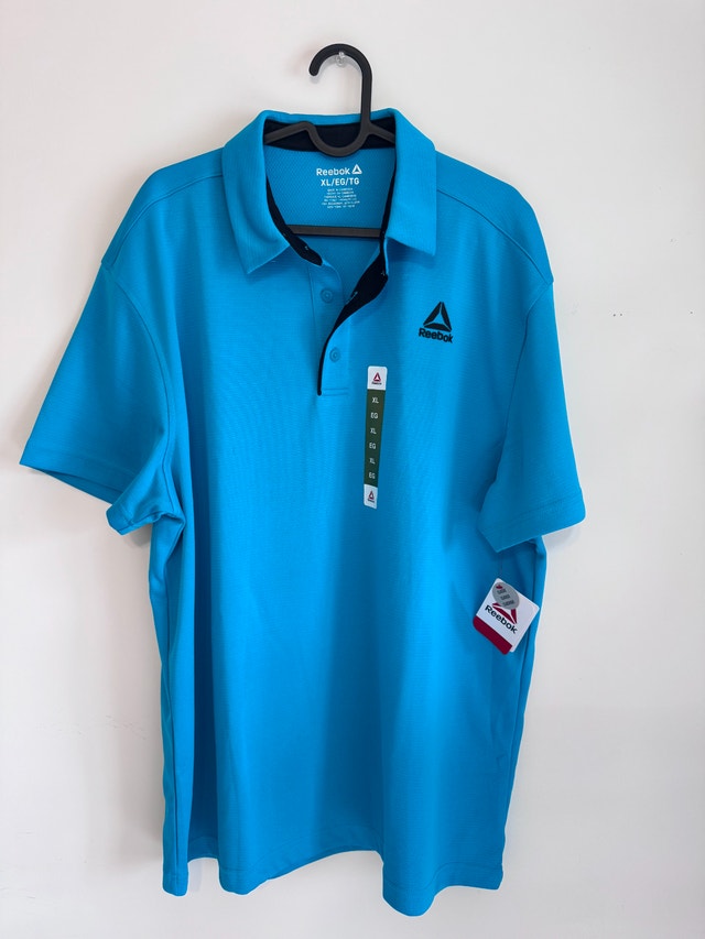 Reebok Polo Active Shirt – Blue (Size XL) – Brand New with Tags