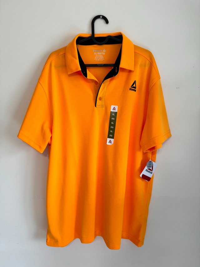 Reebok Polo Shirt – Orange (Size XL) – Brand New with Tags