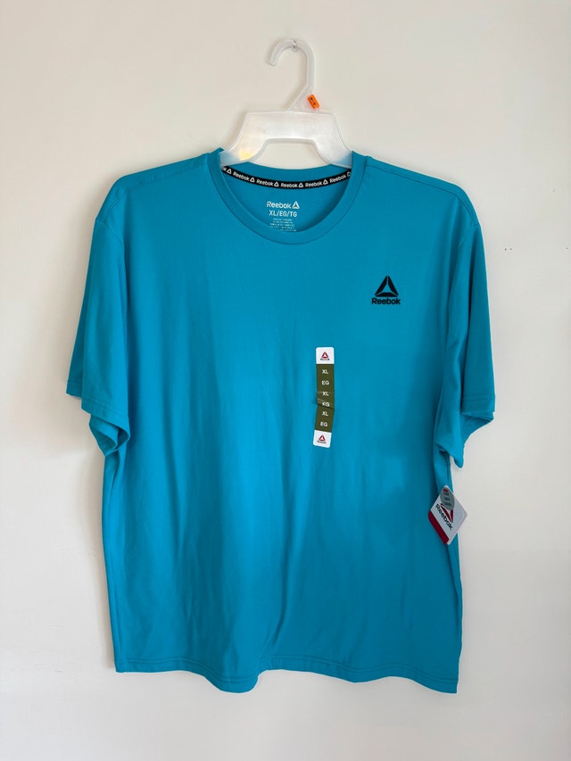Reebok Crew Neck T-Shirt – Teal (Size XL) – Brand New