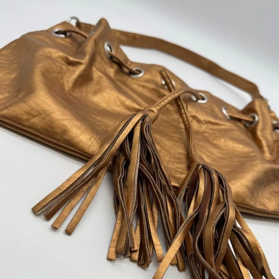 Spy-C Metallic Gold Shoulder Tote Bag - New image indicator(2)