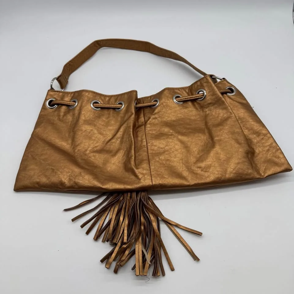 Spy-C Metallic Gold Shoulder Tote Bag - New image indicator(4)