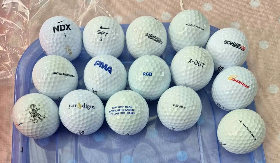 Lot of 15 Mixed Golf Balls - Nike, Titleist, and More