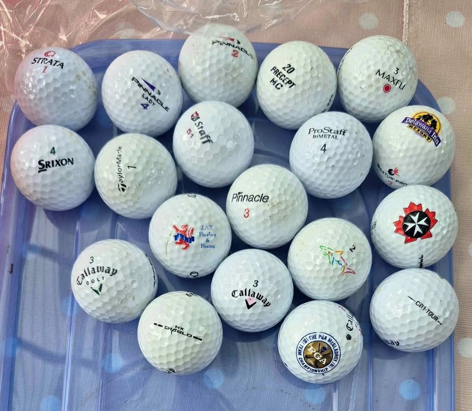 Mixed Brand Golf Ball Lot - 18 Count