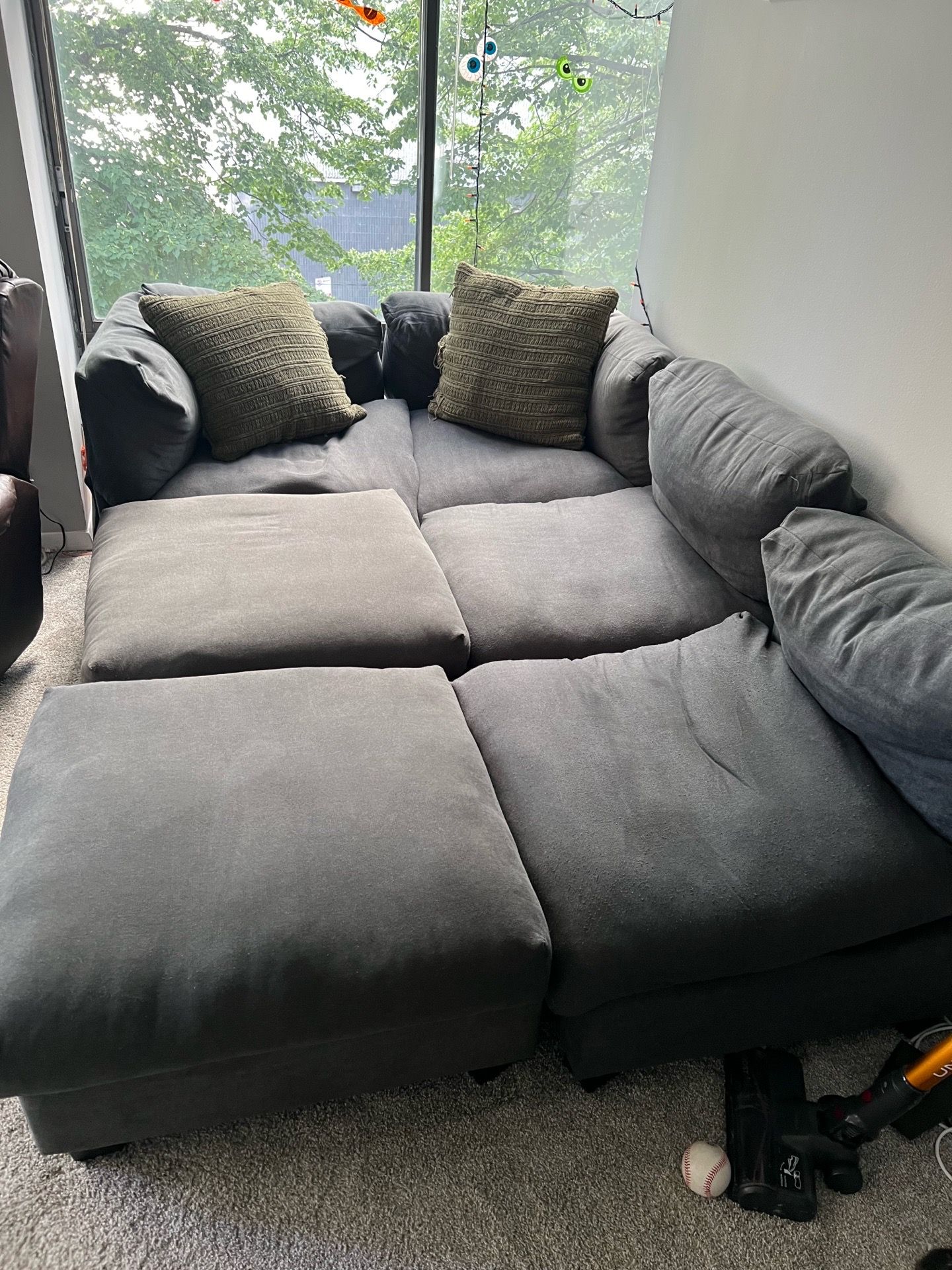 gray modular couch