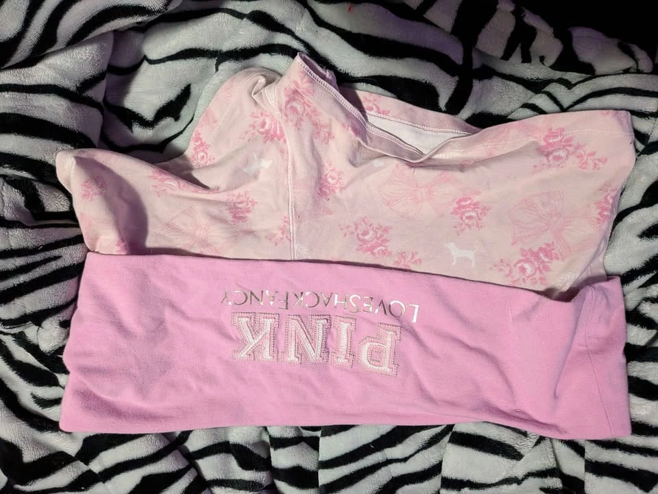 PINK foldover Love Shack fancy shorts - photo 3