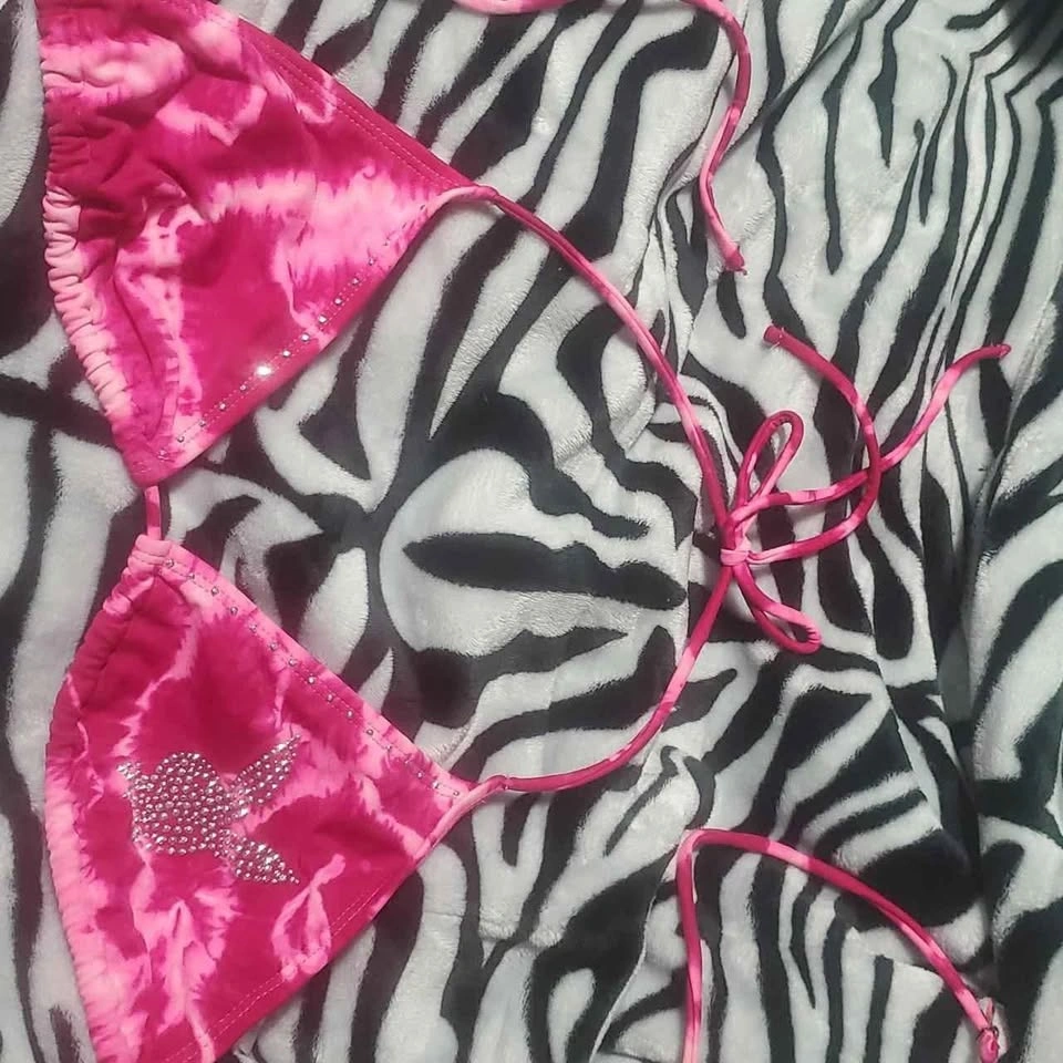 Playboy vintage y2k pink bikini top