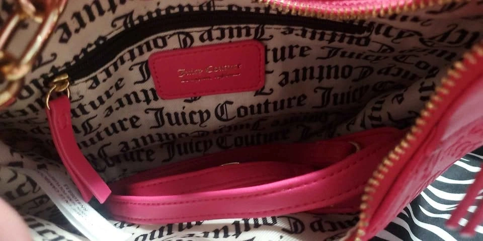 Pink Juicy couture purse with shoulder strap - photo 4