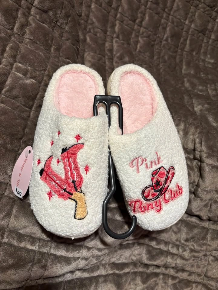 Western Stampede Pink Pony Club Slippers - photo 2