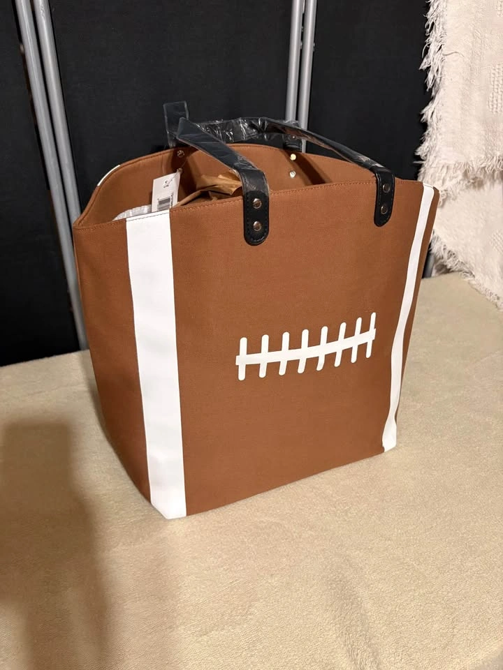 Football Canvas Tote Bag - Large - New - photo 4
