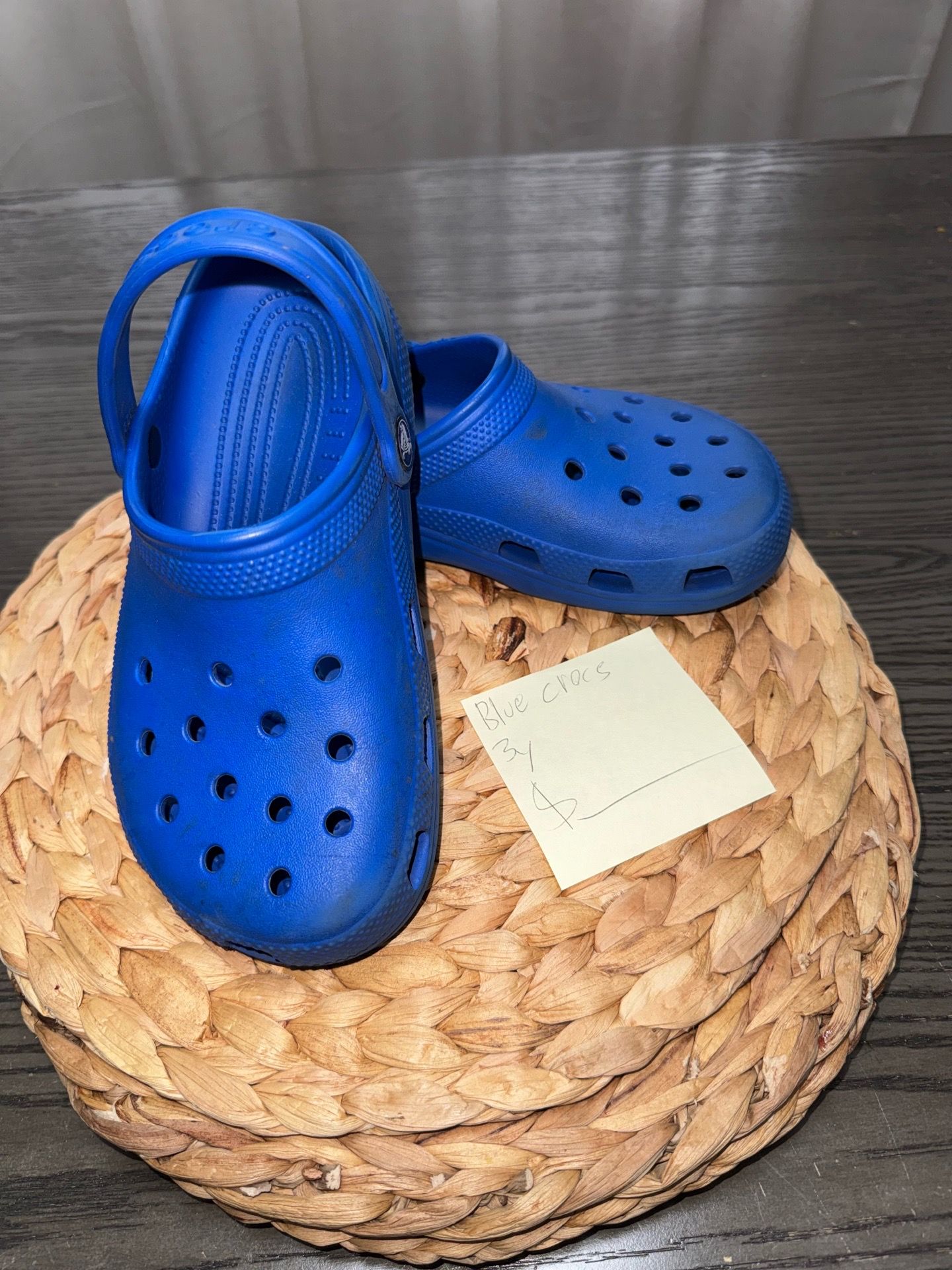 Blue Crocs – Youth Size 3Y