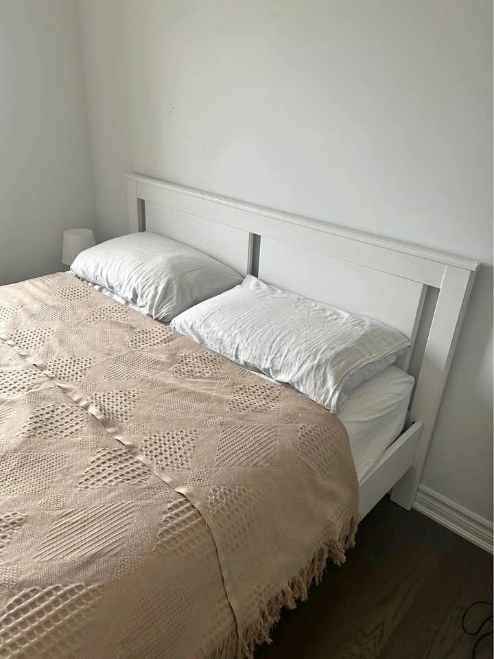 IKEA Songesand Queen White Bed Frame