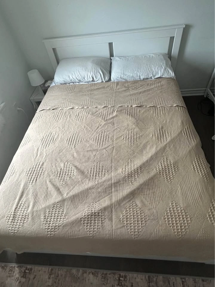 IKEA Songesand Queen White Bed Frame - photo 2
