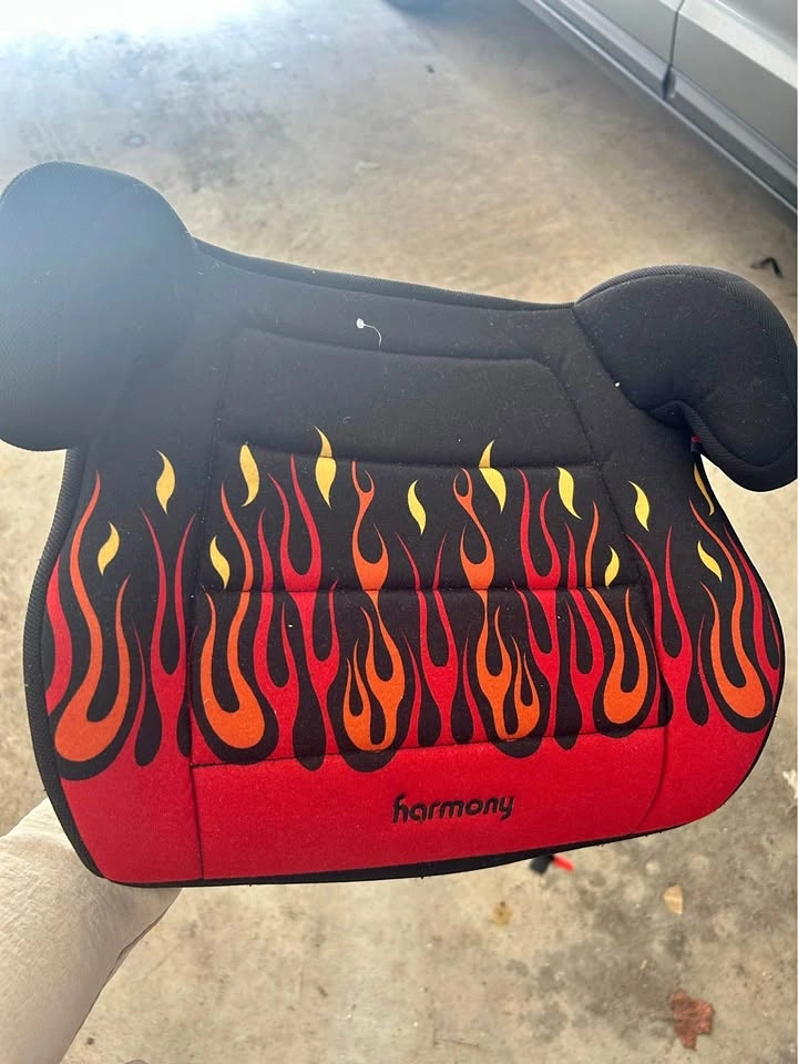 Harmony Backless Booster Seat with Flame Design