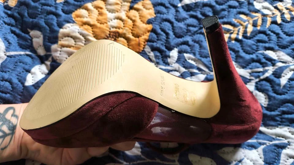 Call It Spring Burgundy T-Strap Heels - photo 3