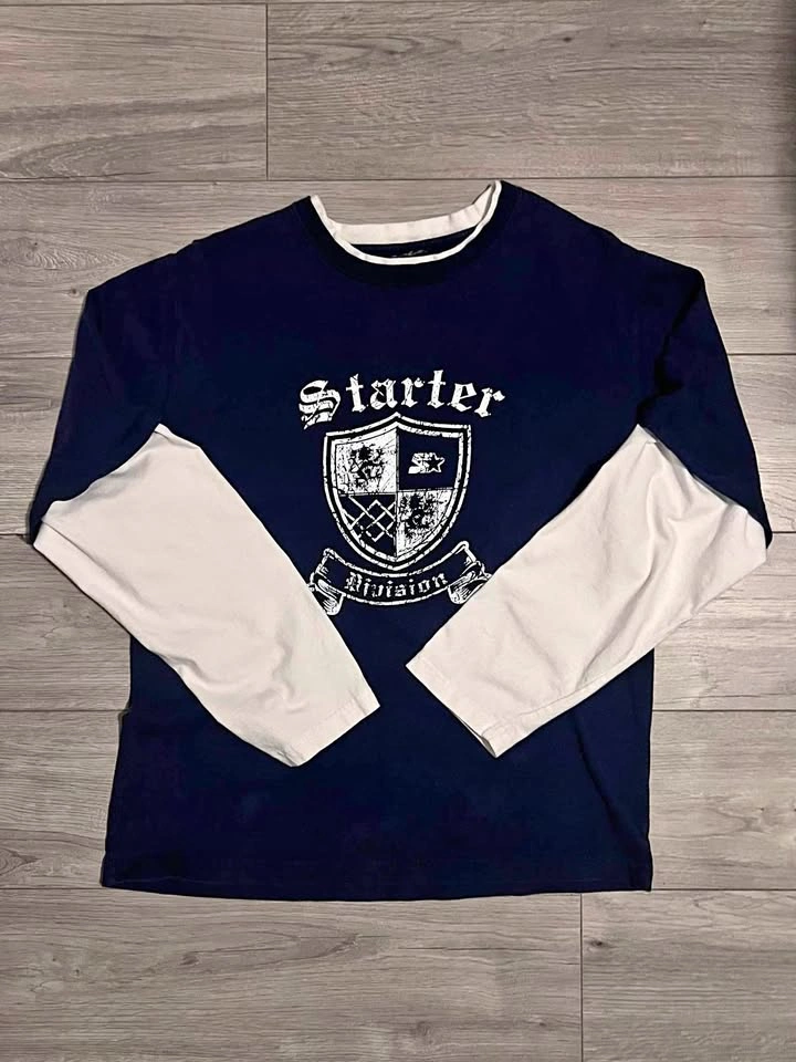 Navy Starter Division Long Sleeve