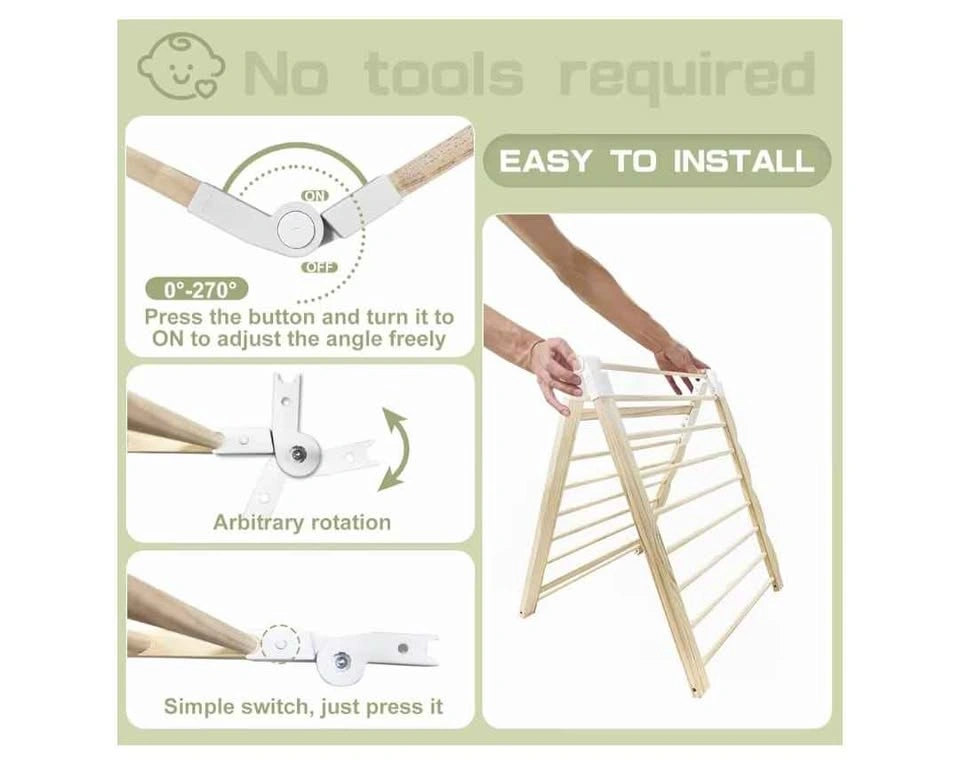 Brand new Baby Playpen, 60x60x24 Inch Adjustable Wooden - photo 4