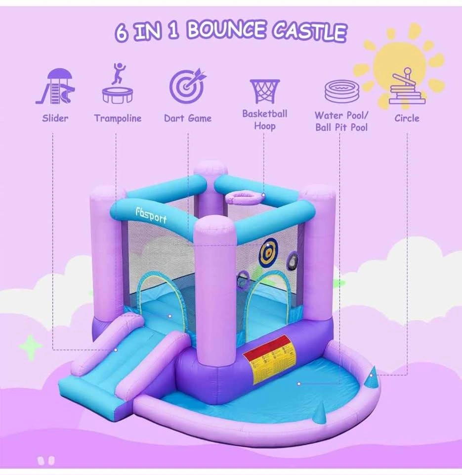 Inflatable Bounce House with Slide and Blower - photo 2
