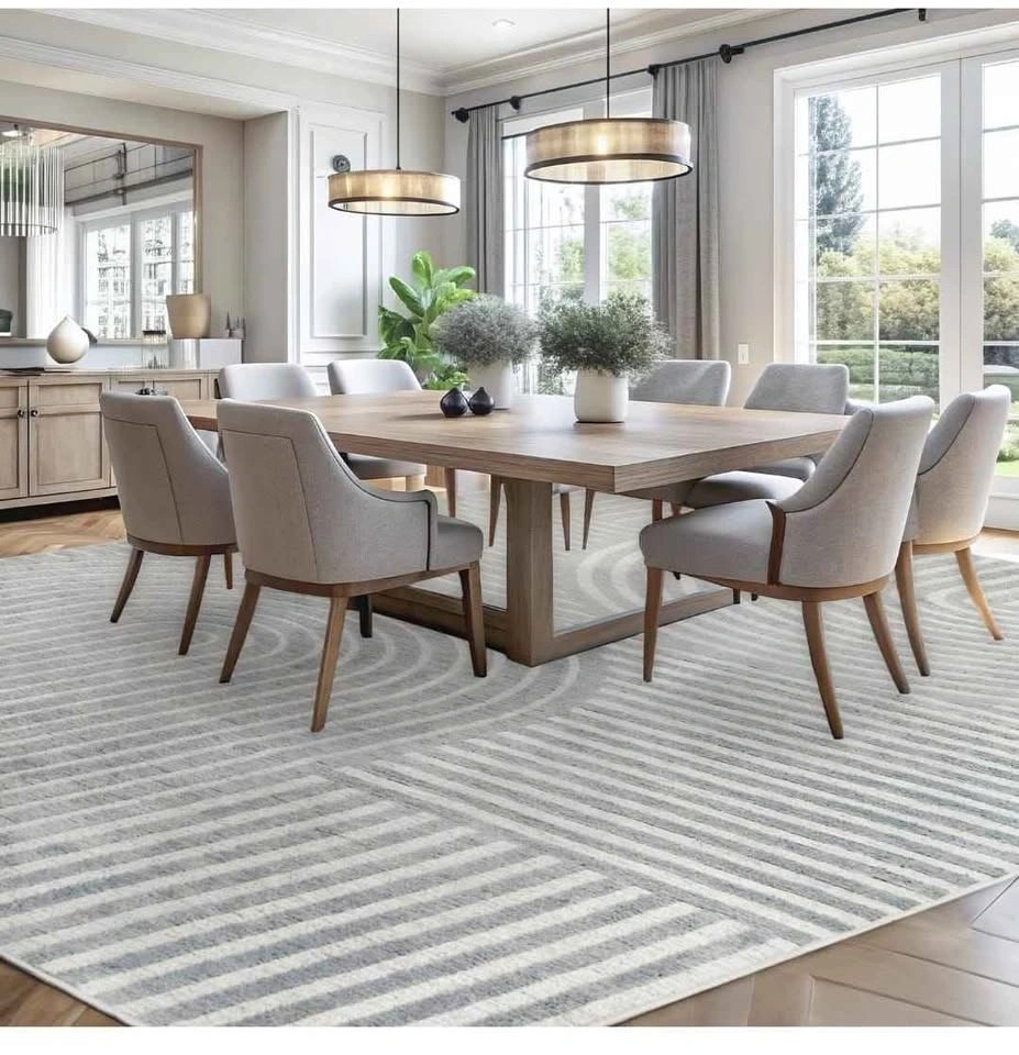 Brand new 8x10 Boho Area Rug - Smoke Grey (Machine Washable / No - photo 2