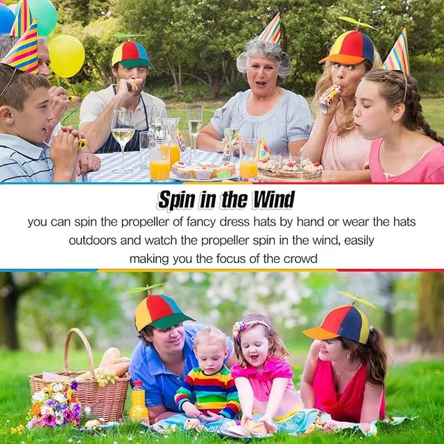 Propeller Hat Colorful Baseball Cap image indicator(8)