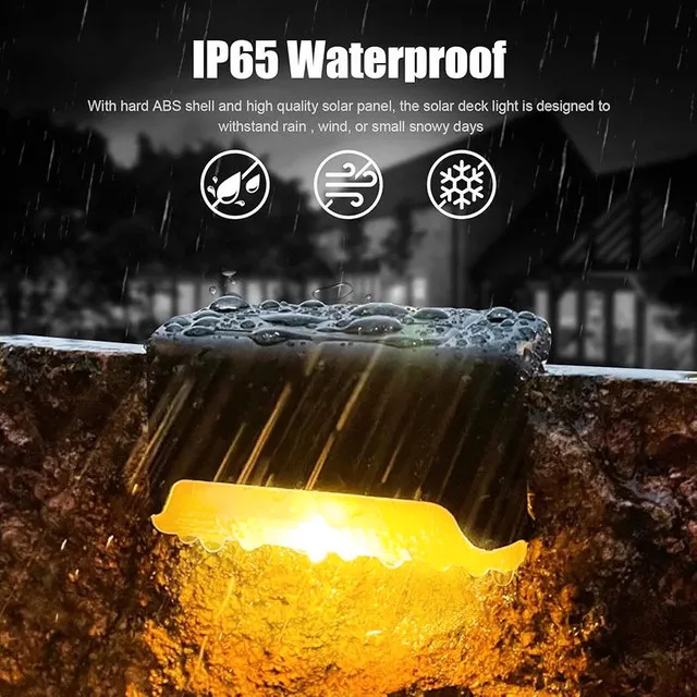 Set of 8 Solar Step & Fence Lights image indicator(8)