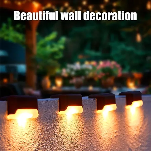 Set of 8 Solar Step & Fence Lights image indicator(10)