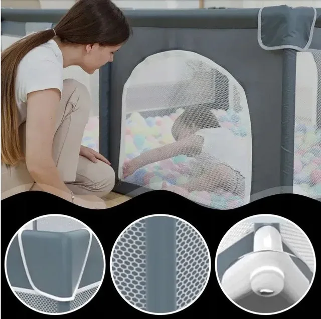 Extra Large Playpen 71×59inch Dry Pool Playground image indicator(5)