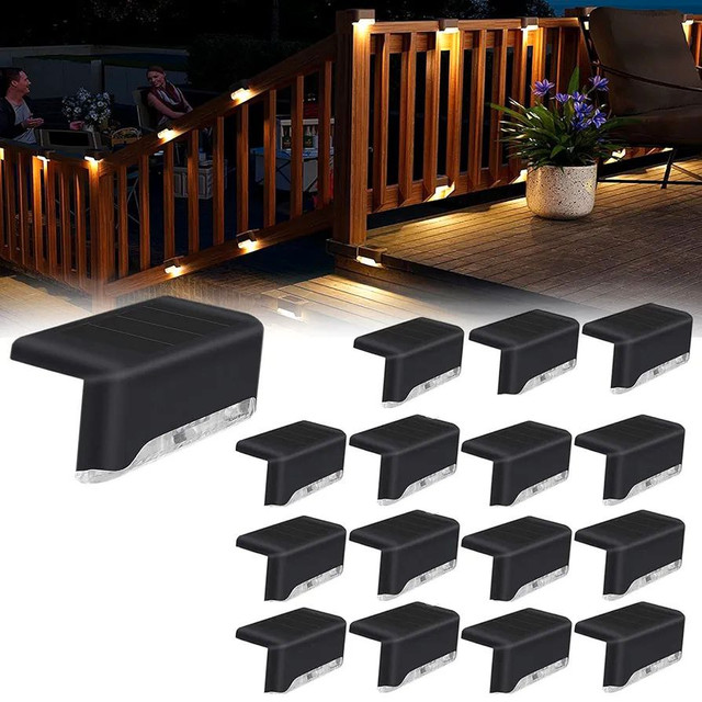 Set of 4 Solar Step & Fence Lights