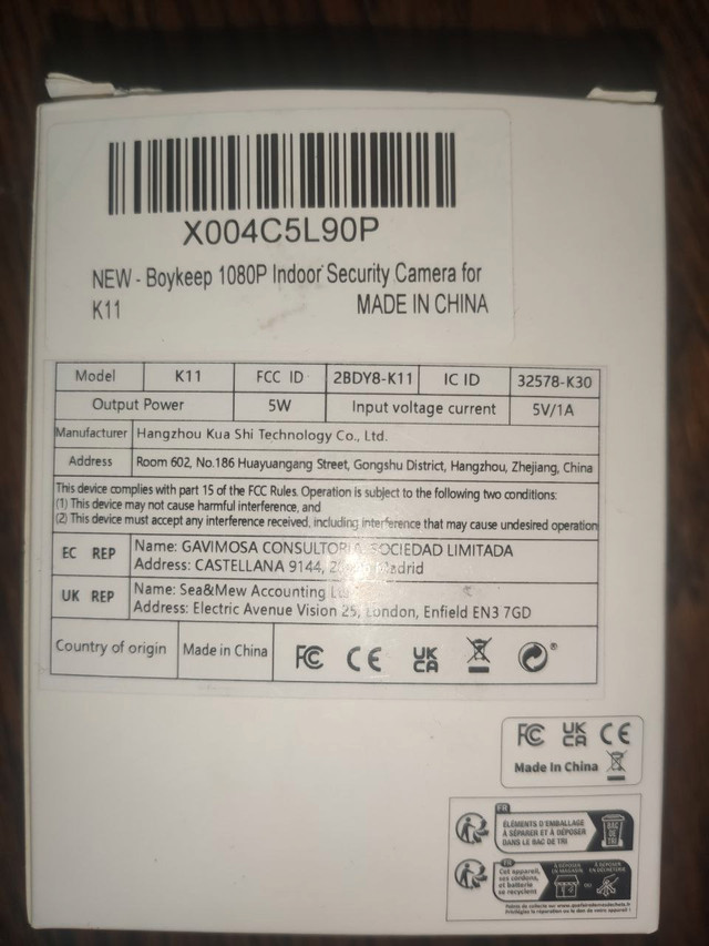 Boykeep 1080P Indoor Security Camera - photo 4