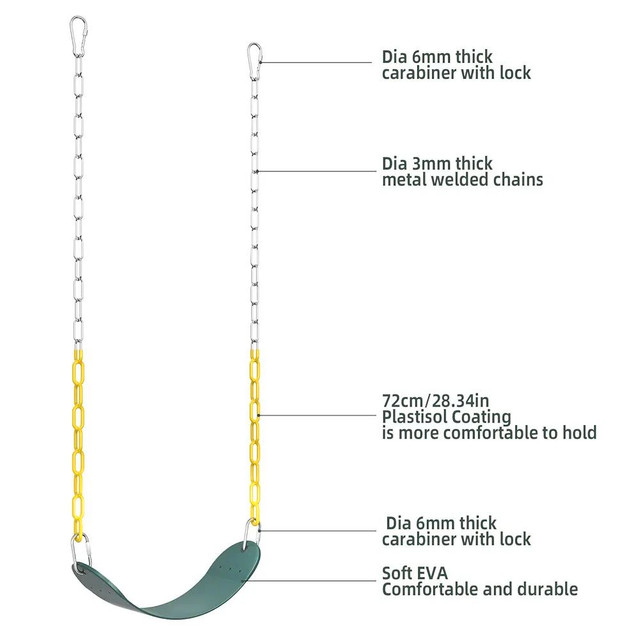 Premium EVA Soft Plastic Swing – For Kids & Adults - photo 3