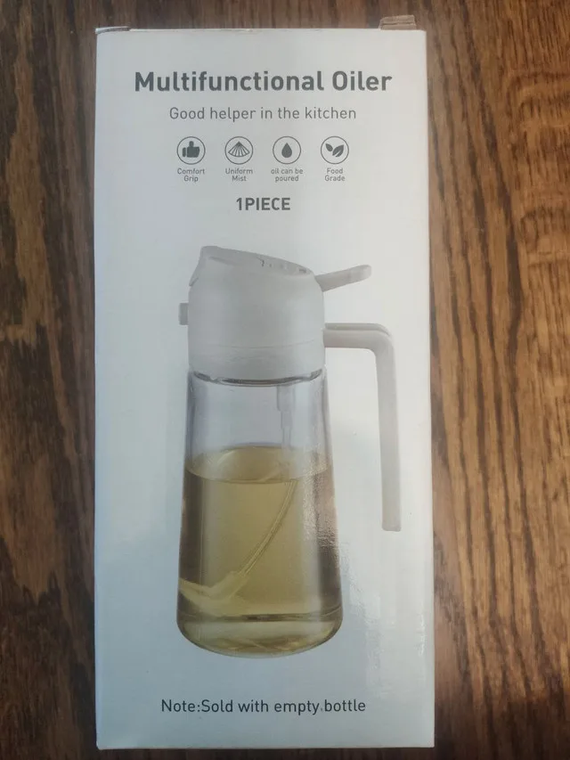 470ml 2 in 1 -Olive Oil Spray Bottle forKitchen Gadgets image indicator(2)