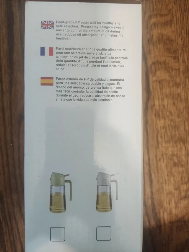 470ml 2 in 1 -Olive Oil Spray Bottle forKitchen Gadgets image indicator(3)