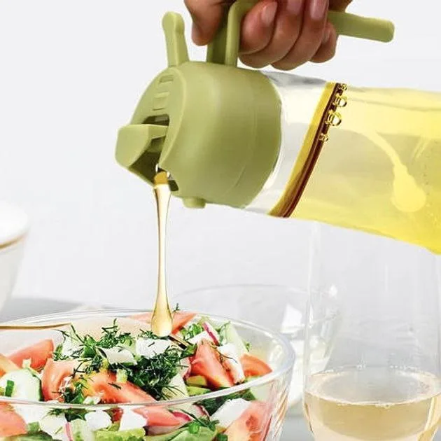 470ml 2 in 1 -Olive Oil Spray Bottle forKitchen Gadgets image indicator(8)