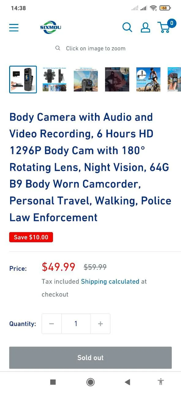 Sixmou B9 Body Camera image indicator(2)