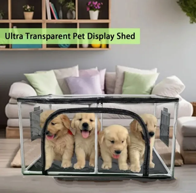 Playpen (71×59" )with Gate Puppy Pen, Indoor/Outdoor, Dog, Puppy image indicator(8)